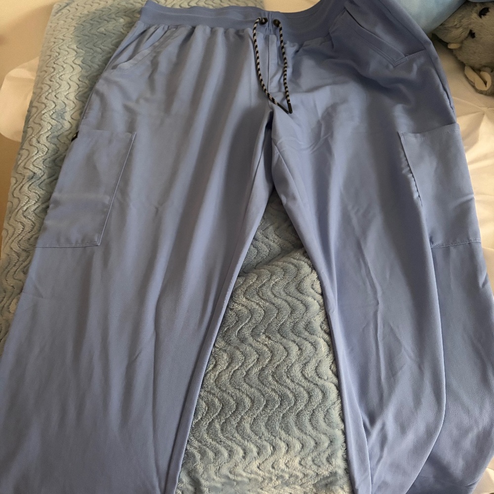 Light Blue Scrub Pants